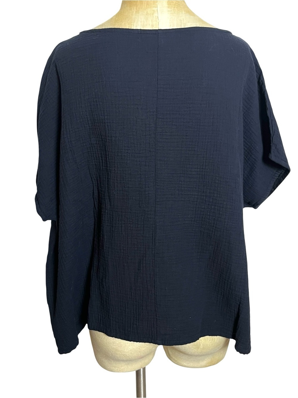 Bryn Walker Bess Cotton Gauze Lagenlook Comfy Top - Picture 7 of 12